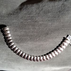 Sterling Silver bracelet from Italy, 8" long.